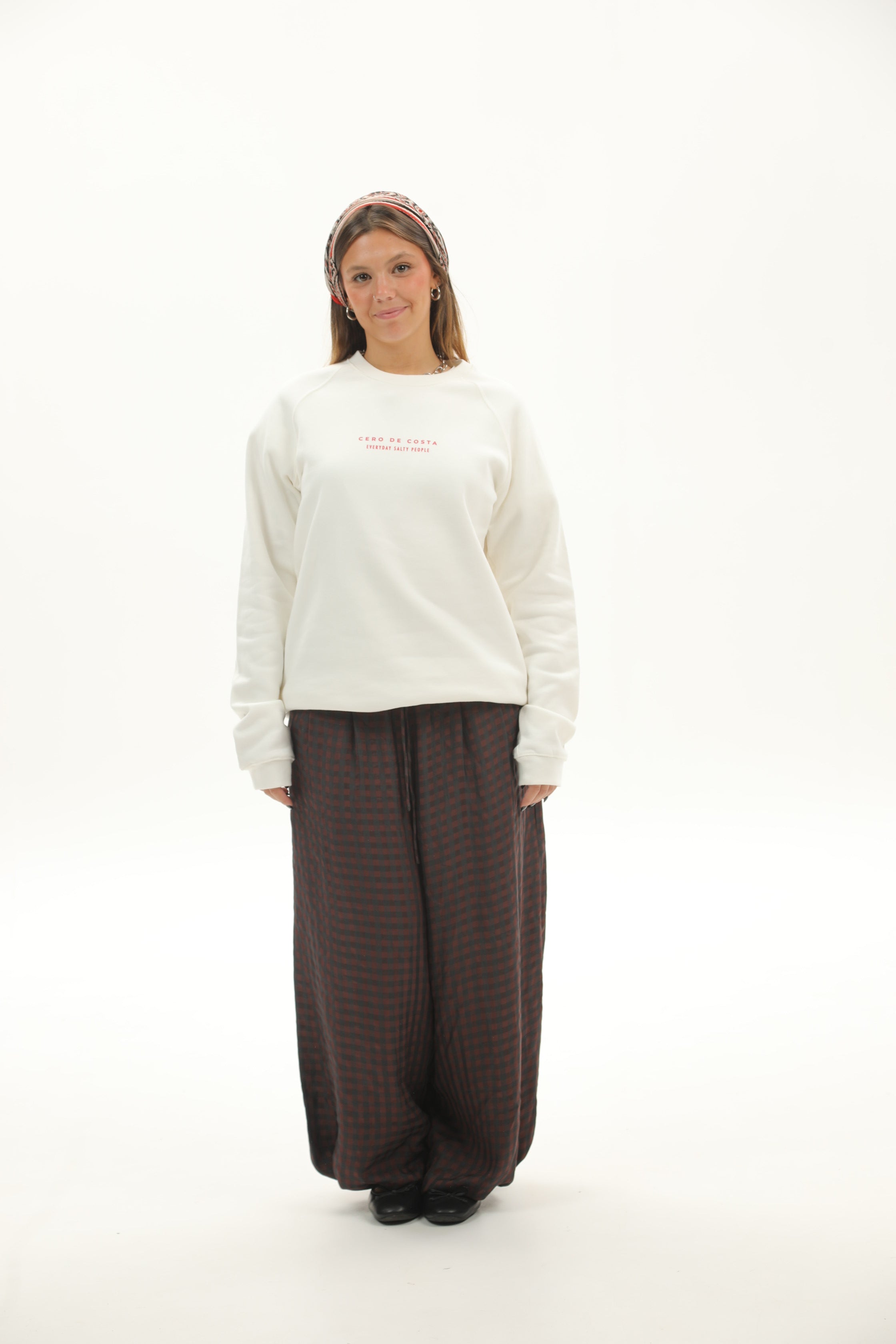 SUDADERA "PANXÓN" BLANCO/ROSA  “BAIONA”